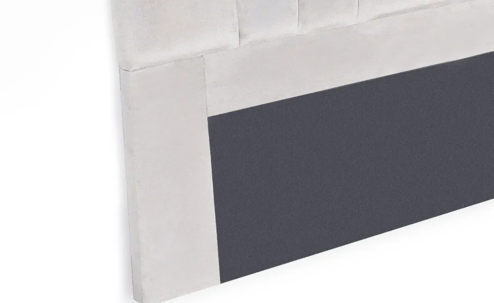 Tête de lit Arena 160 cm Velours Argent