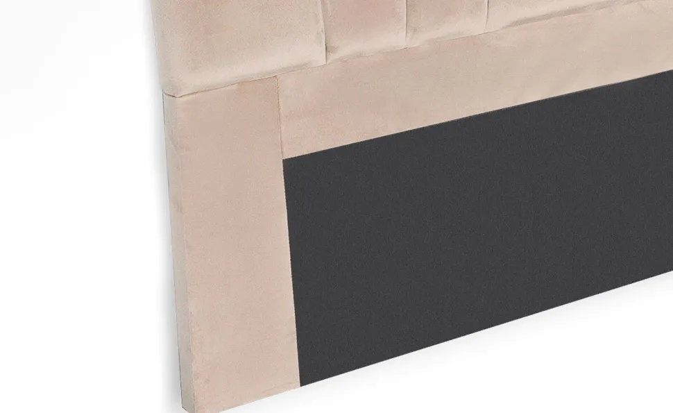 Tête de lit Arena 140 cm Velours Taupe
