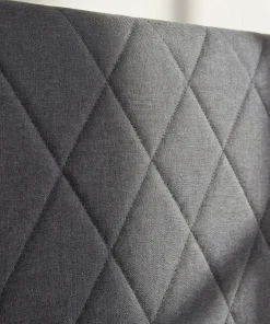 Tête de lit Diam 180cm Tissu Gris Foncé