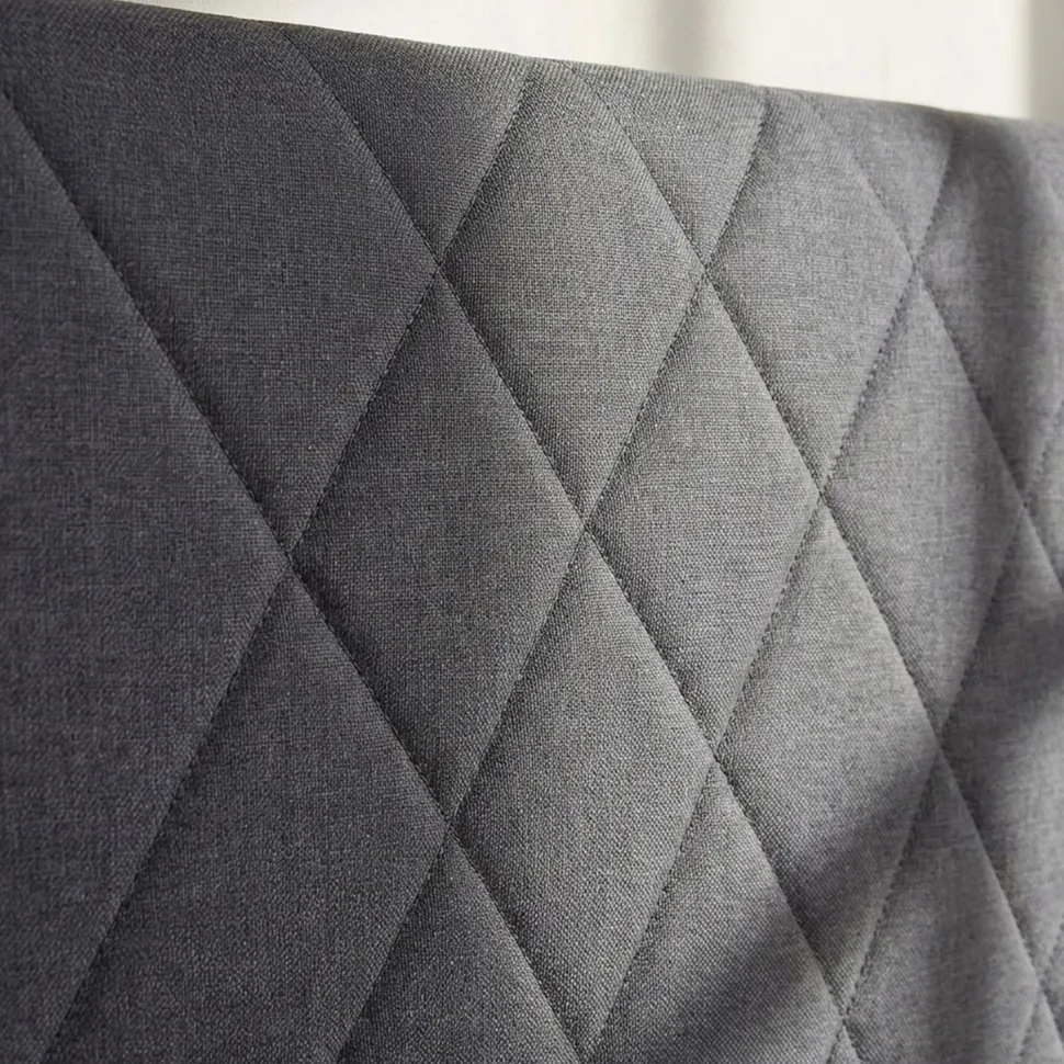 Tête de lit Diam 180cm Tissu Gris Foncé