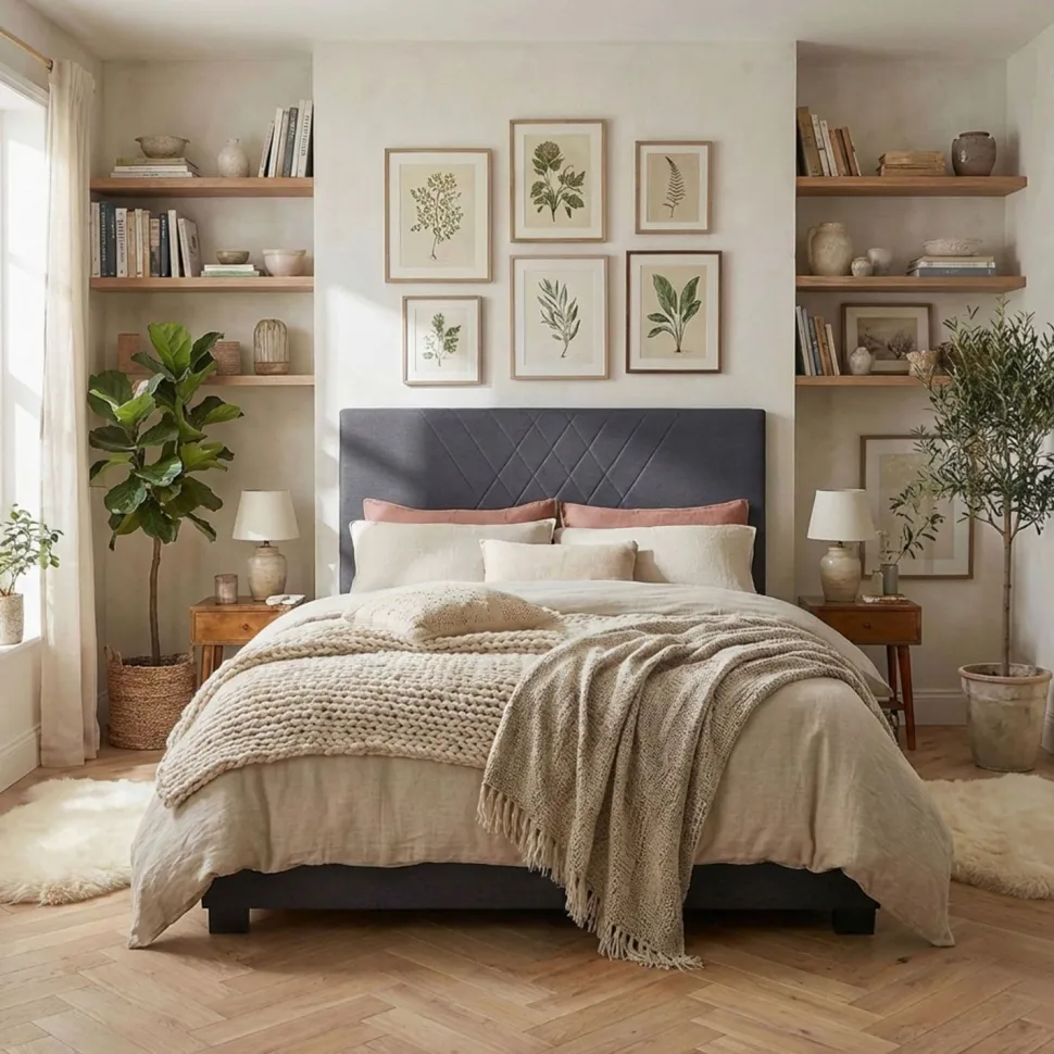 Tête de lit Diam 180cm Tissu Gris Foncé