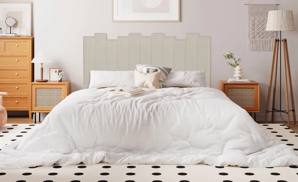 Tête de lit Lucky 160 cm Tissu Beige