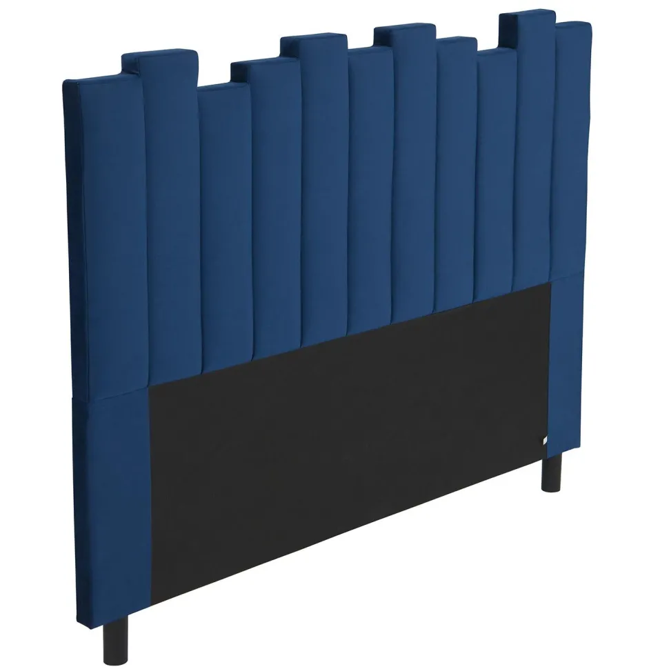 Tête de lit Lucky 160 cm Velours Bleu