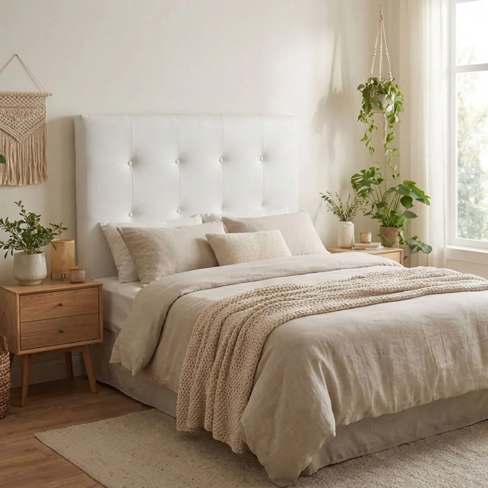 Tête de lit Luxor 90cm Blanc