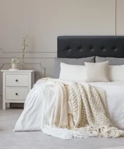 Tête de lit Luxor 140cm Noir