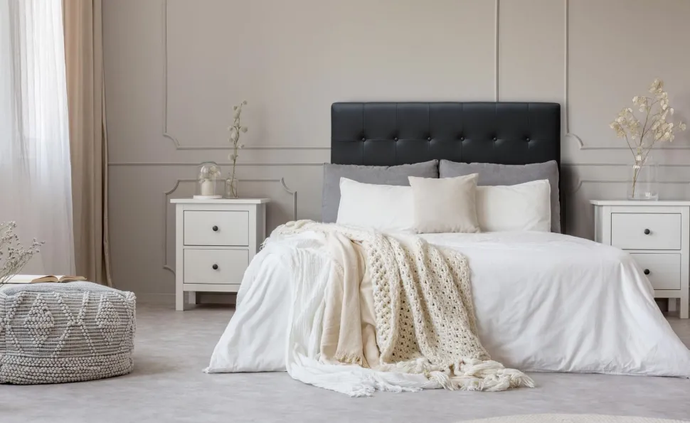 Tête de lit Luxor 140cm Noir