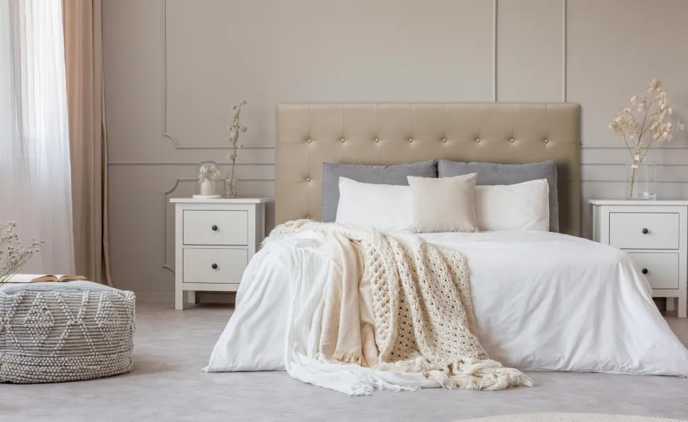 Tête de lit Luxor 180cm Taupe