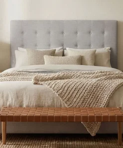 Tête de lit Luxor 160cm Tissu Beige