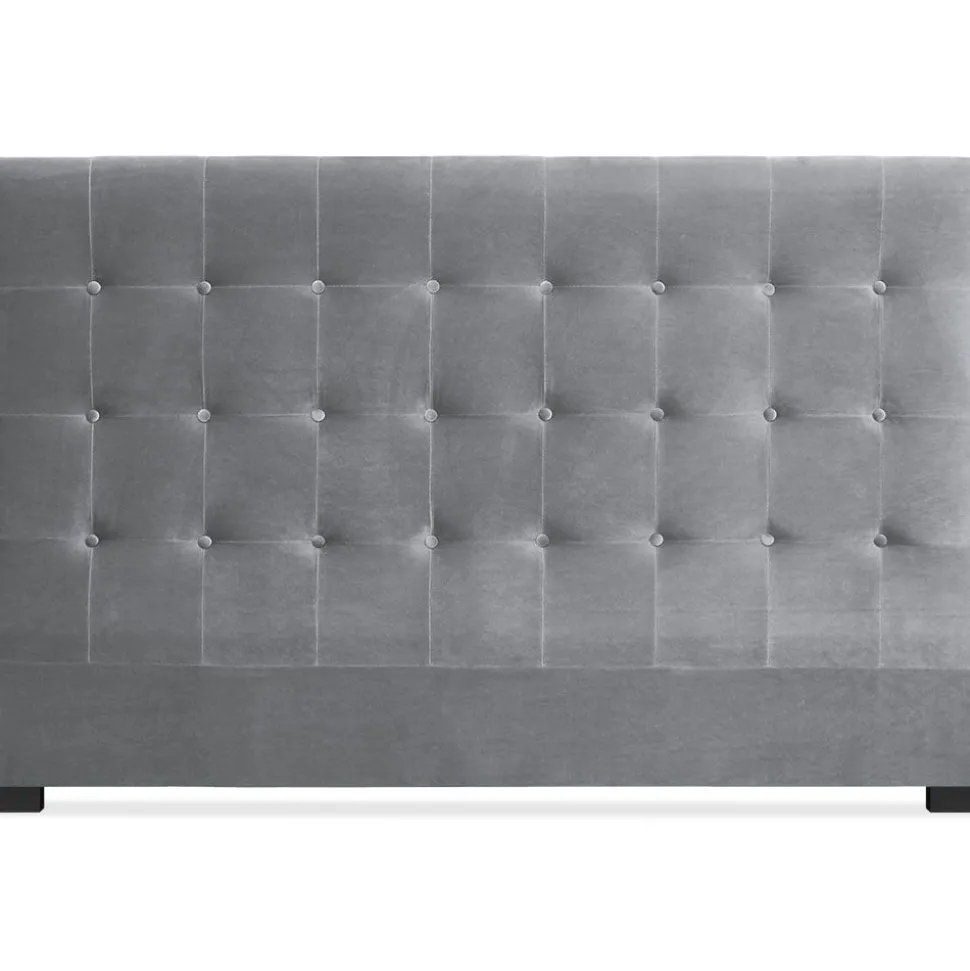 Tête de lit Luxor 180cm Velours Argent