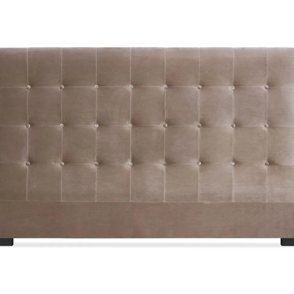 Tête de lit Luxor 180cm Velours Taupe