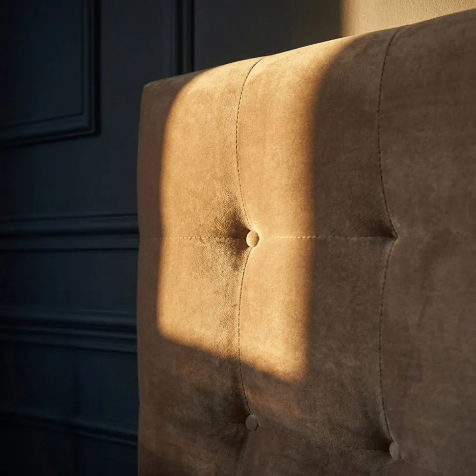 Tête de lit Luxor 180cm Velours Taupe