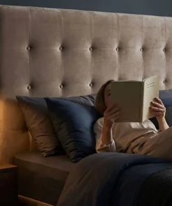 Tête de lit Luxor 180cm Velours Taupe