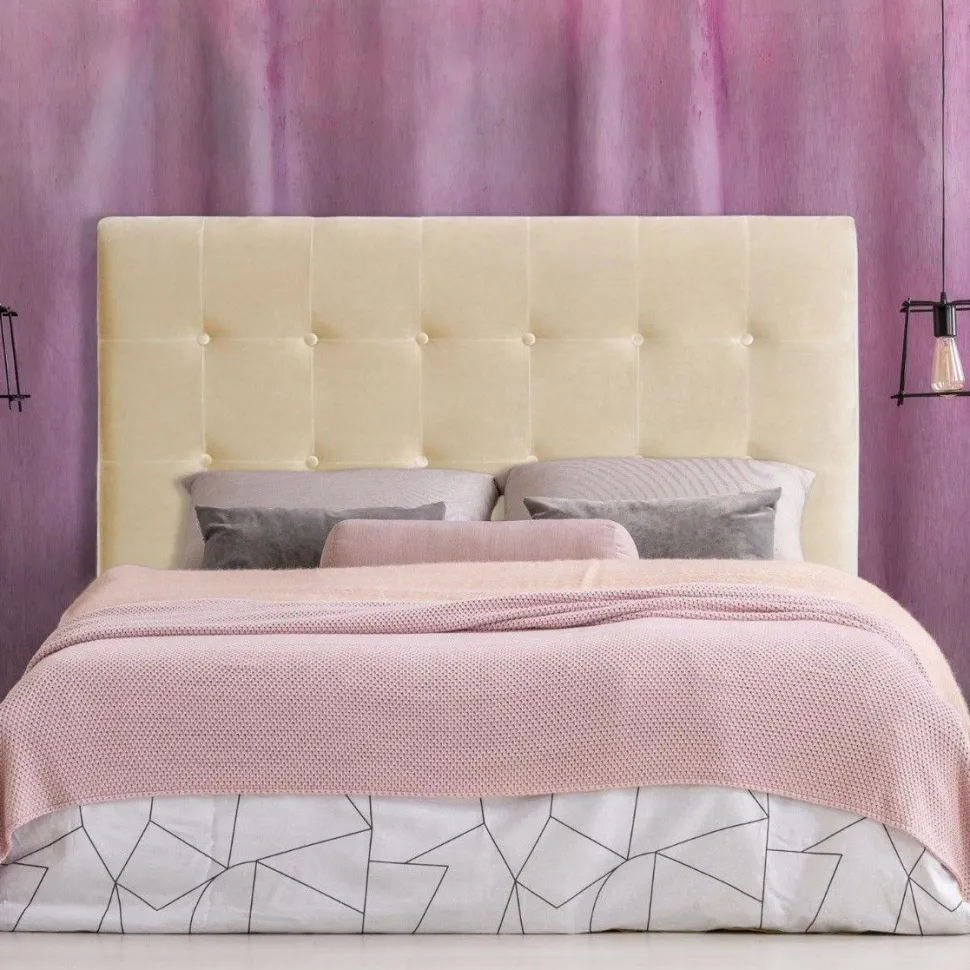 Tête de lit Luxor 160cm Velours Beige