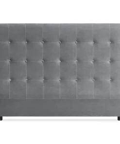 Tête de lit Luxor 160cm Velours Argent