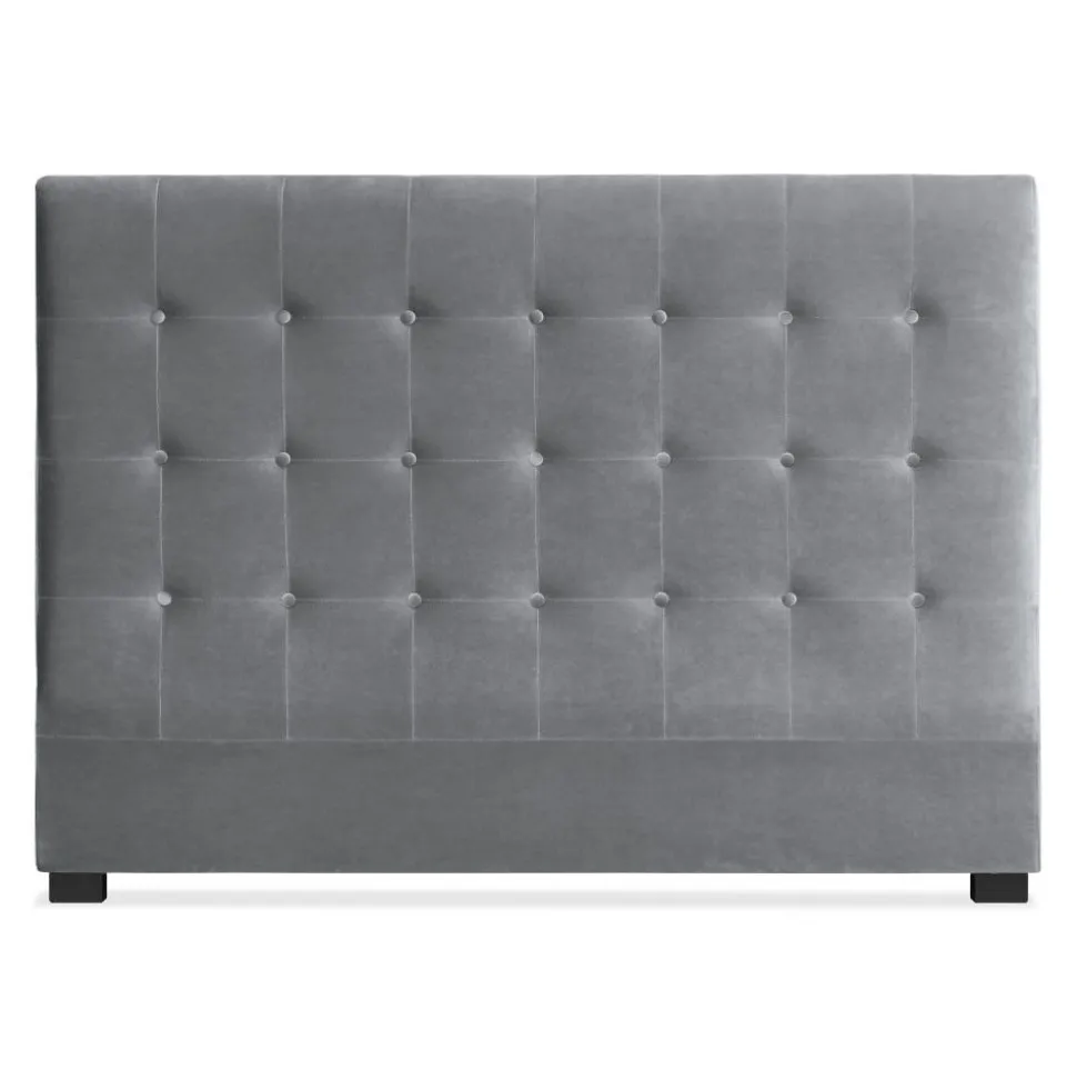 Tête de lit Luxor 160cm Velours Argent