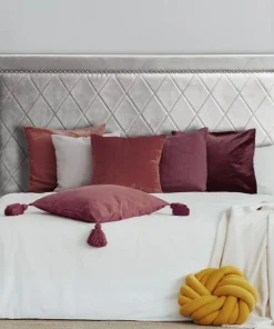Tête de lit Meghan 180cm Velours Argent