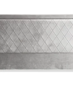 Tête de lit Meghan 180cm Velours Argent