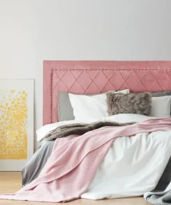Tête de lit Meghan 160cm Velours Rose