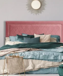 Tête de lit Meghan 160cm Velours Rose