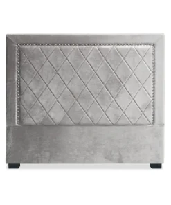 Tête de lit Meghan 140cm Velours Argent
