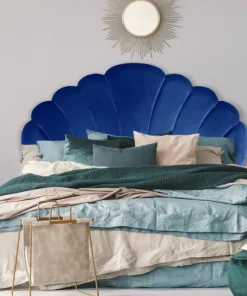 Tête de lit Mermaid 160 cm Velours Bleu