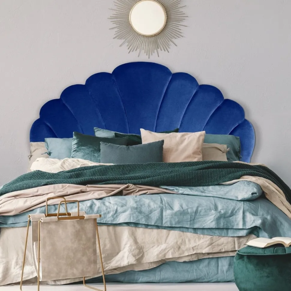 Tête de lit Mermaid 160 cm Velours Bleu