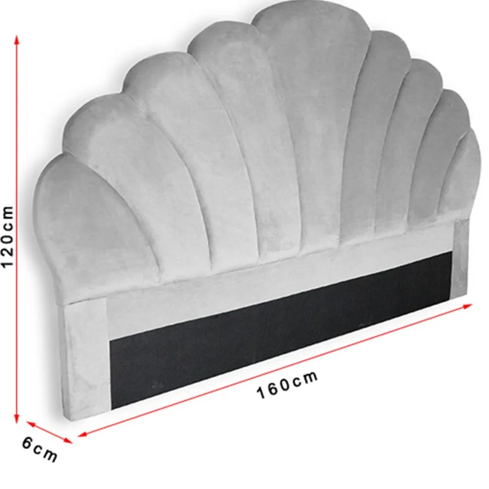 Tête de lit Mermaid 160 cm Velours Bleu