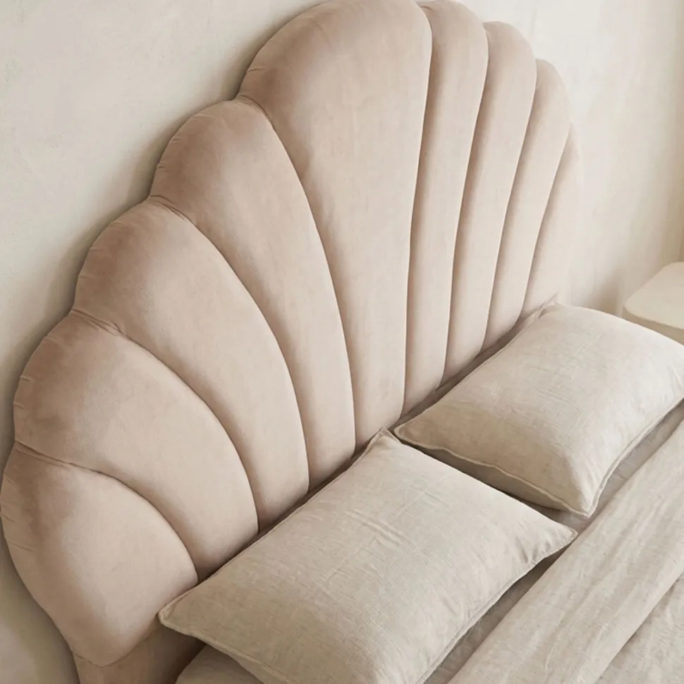 Tête de lit Mermaid 140 cm Velours Taupe