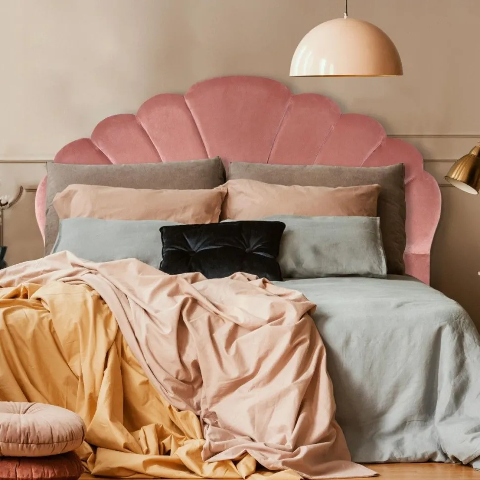 Tête de lit Mermaid 180 cm Velours Rose