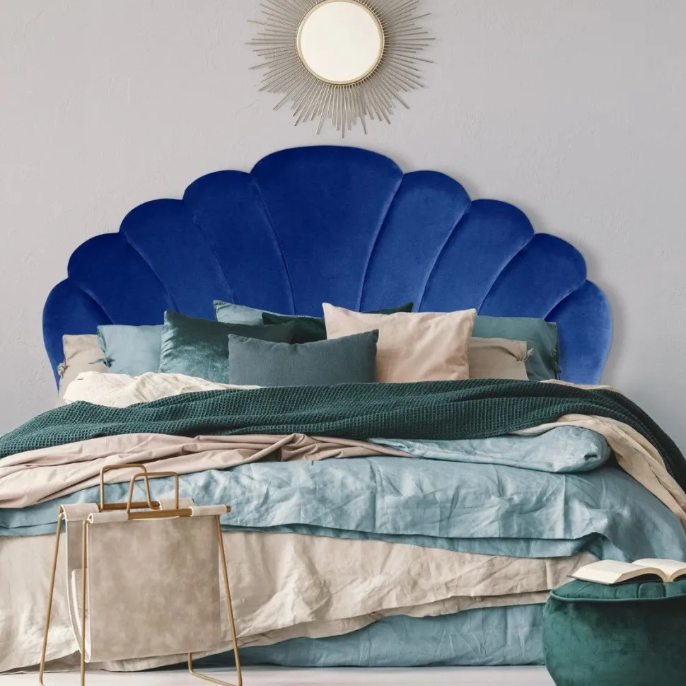 Tête de lit Mermaid 180 cm Velours Bleu