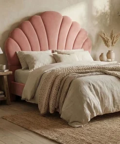 Tête de lit Mermaid 160 cm Velours Rose