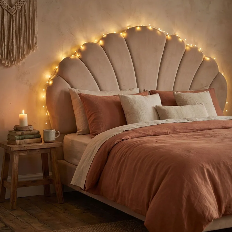 Tête de lit Mermaid 160 cm Velours Taupe