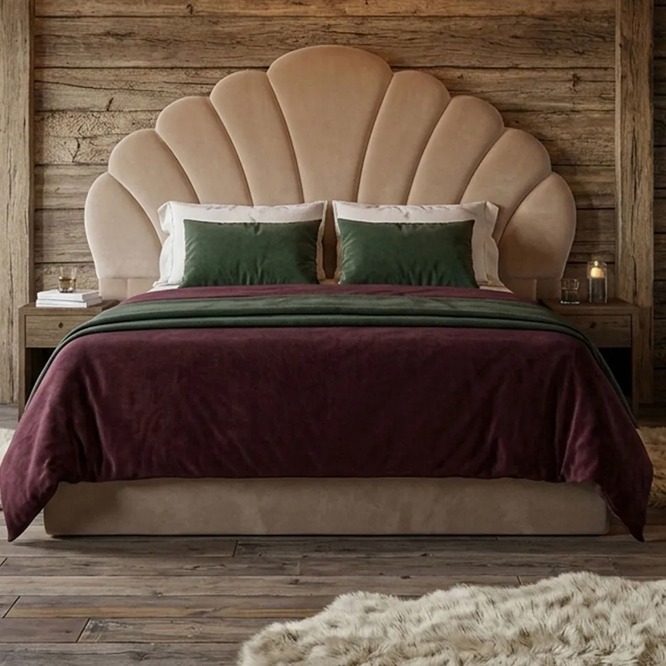 Tête de lit Mermaid 180 cm Velours Taupe