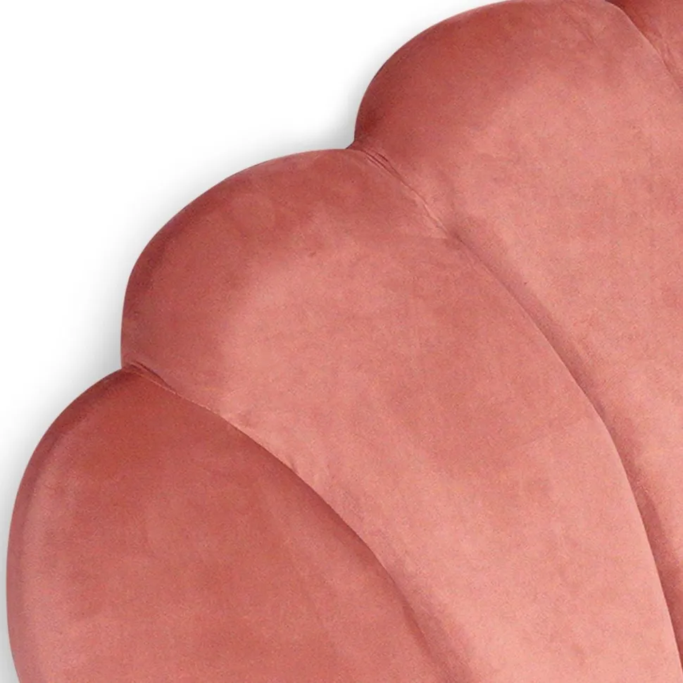 Tête de lit Mermaid 140 cm Velours Rose