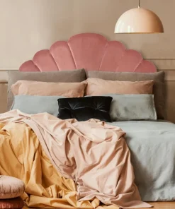 Tête de lit Mermaid 140 cm Velours Rose