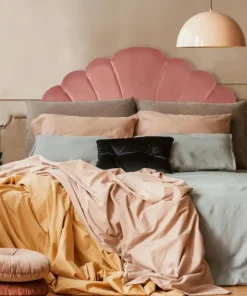 Tête de lit Mermaid 140 cm Velours Rose