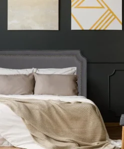 Tête de lit Milana 180cm Tissu Gris