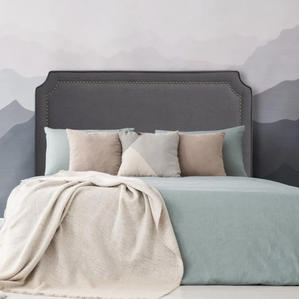 Tête de lit Milana 180cm Tissu Gris