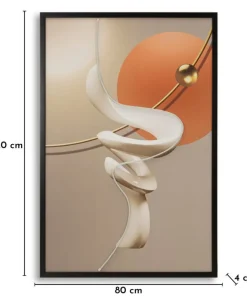 Œuvre abstraite avec LED