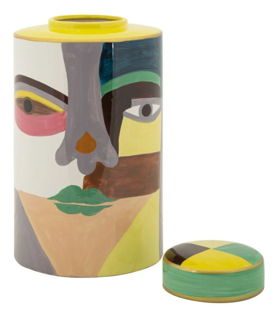 Vase artistique cubiste Piccassy Multicolore