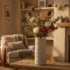 Vase cylindrique Lima finition naturelle intérieur doré