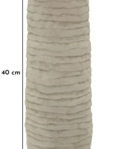 Vase cylindrique Lima finition naturelle intérieur doré
