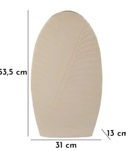 Vase décoratif élancé finition mate Dune couleur Crème