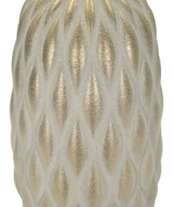 Vase décoratif pepitas dorées