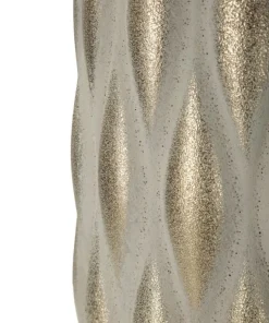 Vase décoratif pepitas dorées