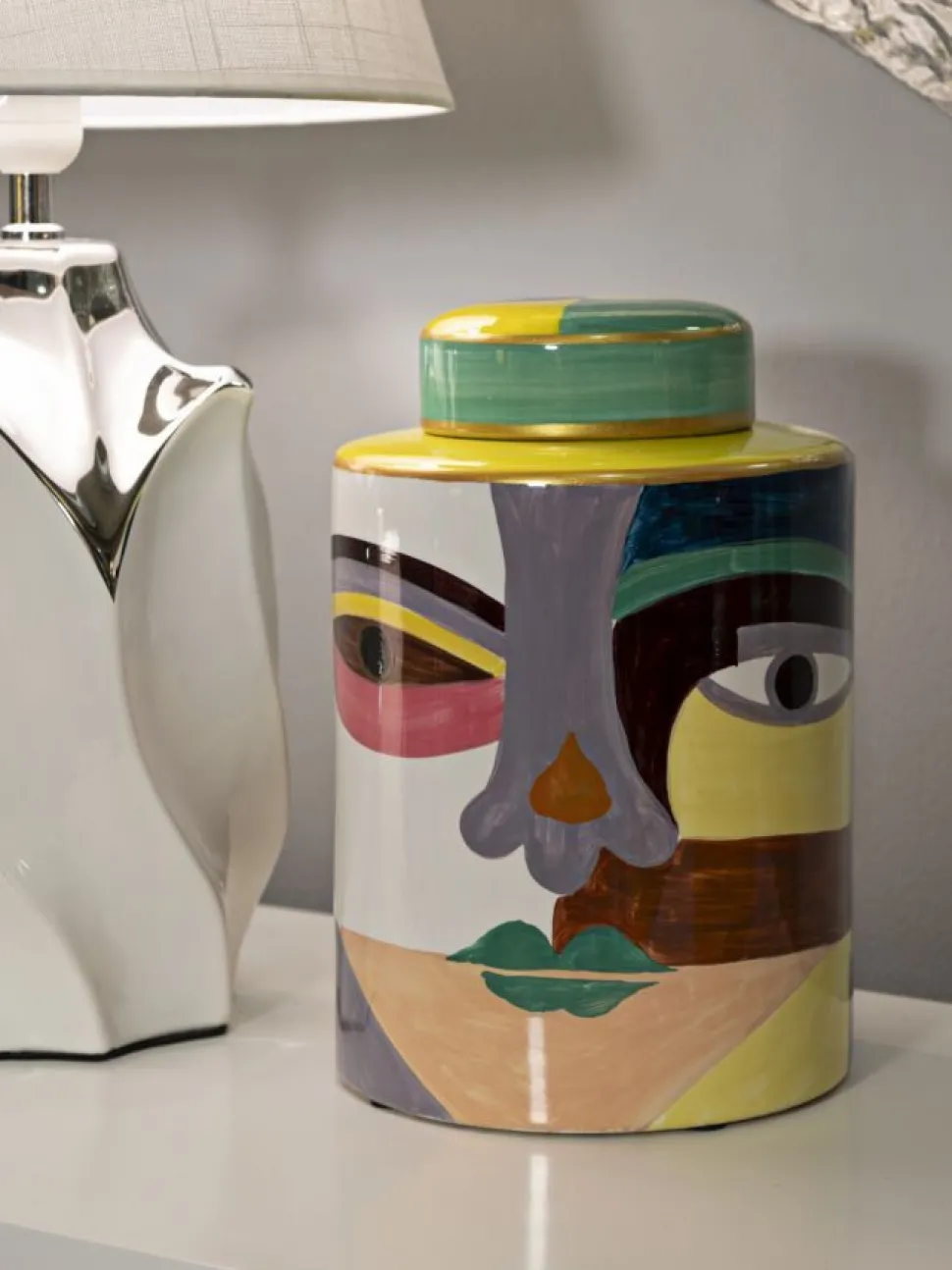 Vase design artistique coloré Piccassy