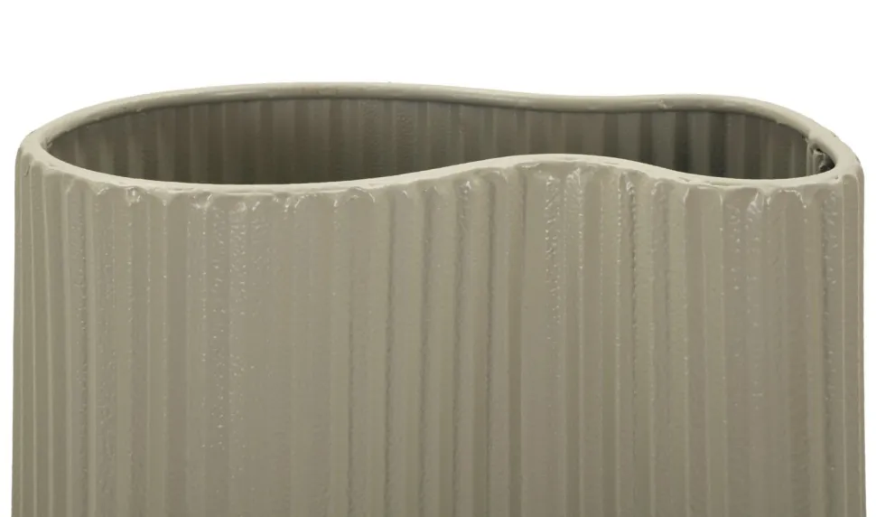 Vase design ondulé finition mate