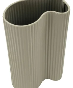 Vase design ondulé finition mate