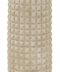 Vase d'extérieur sablé en pierre naturelle