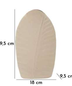Vase Dune effet Sable surface Feuillue